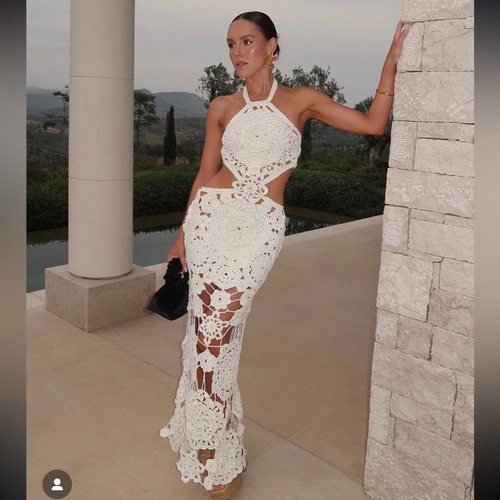 Cult Gaia Accalia Crochet Gown